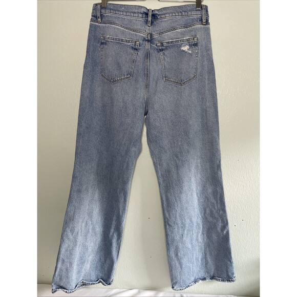 Loft Denim The Wide Leg‎ Blue Jeans High Waist Palazzo 2023 casual Size 30 / 10 - Picture 4 of 8